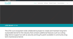 Desktop Screenshot of ltsi.linuxfoundation.org