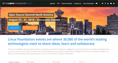 Desktop Screenshot of events.linuxfoundation.org