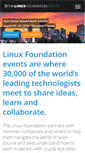 Mobile Screenshot of events.linuxfoundation.org